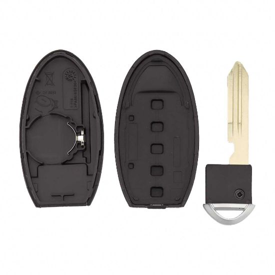 New Aftermarket Nissan Smart Remote Key Shell 4+1 Button SUV Left Battery Type High Quality Best Price Order Now | Emirates Keys