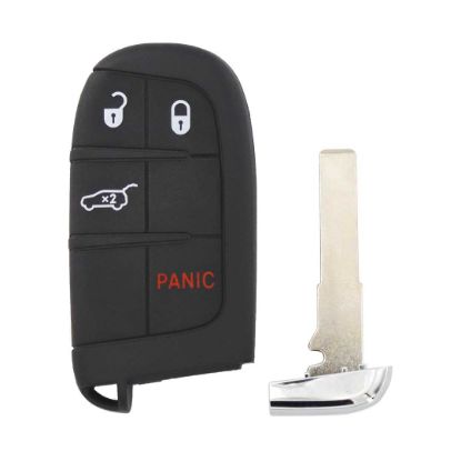 New Aftermarket Jeep Renegade Fobik Smart Remote Key Shell 3+1 Button High Quality Best Price Order Now | Emirates Keys