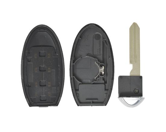 New Nissan Infiniti Smart Remote Key Shell 3+1 Button Left Battery Type
