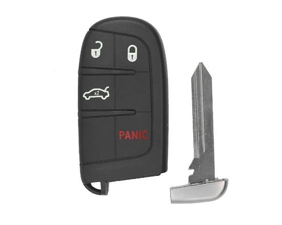 Chrysler Jeep Dodge Smart Remote Key Shell 3+1 Button -
