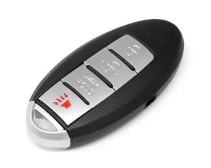 New Aftermarket Nissan Altima 2008 to 2012 Smart Key Remote Shell 3+1 Buttons With Side Groove Right Battery Type | Emirates Keys