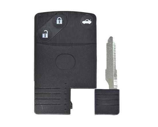 High Quality Aftermarket Mazda Remote Card Shell 3 Button, Emirates Keys Remote case, Car remote key cover, Key fob shells replacement at Low Prices.