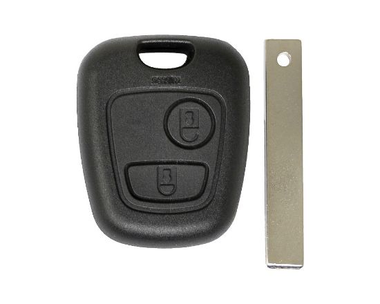New Aftermarket Peugeot Remote Key Shell 2 Buttons HU83 Blade without LG