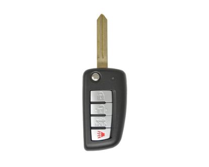 Nissan Rogue Flip Remote Key Shell 3+1 Button - mk3.com