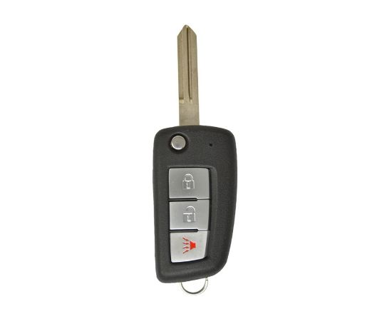 Nissan Rogue Flip Remote Key Shell 2+1 Button - mk3.com