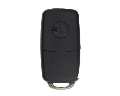 VW Chrome Remote Key Shell 3 Buttons with Bat| Emirates Keys