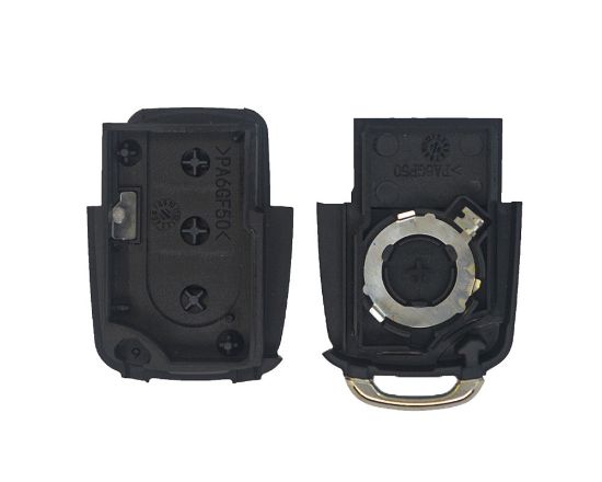 VW Flip Remote Key Shell 3 Buttons with Battery Holder and Head without Blade High Quality, Mk3 Key Fob Shell Replacement At Low Prices