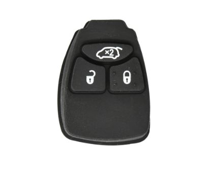 Chrysler Dodge  Jeep Remote Key Shell 3 Button with key and trunk-mk3.com-Remote Cover 