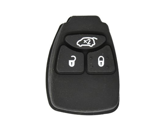 Chrysler Dodge  Jeep Remote Key Shell 3 Button with key and trunk-mk3.com-Remote Cover 