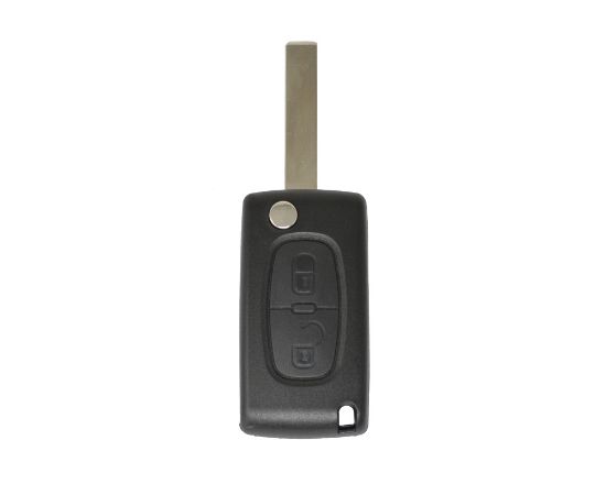 Peugeot Flip Remote Shell 2 Button without Base of Battery-MK3.COM And a lot of Emirates-Remote Cover