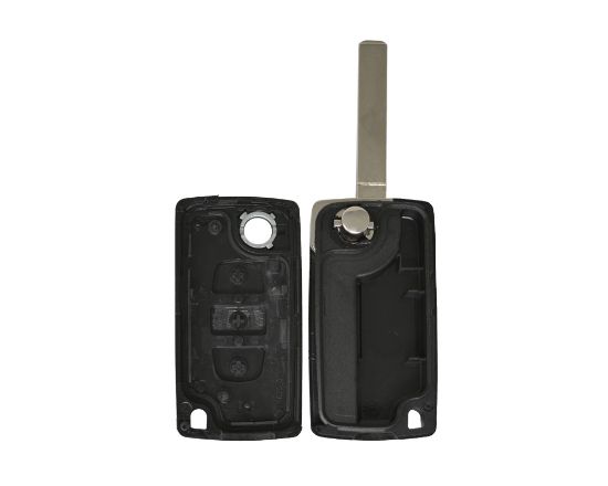 Picture of Peugeot Flip Remote Key Shell 3 Button without Battery Holder