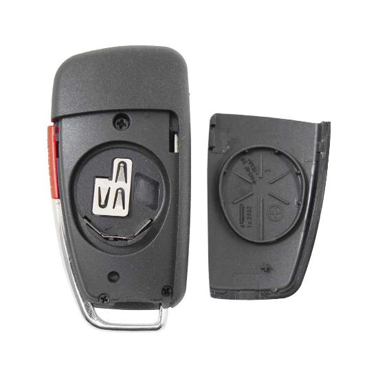 New Aftermarket Audi Flip Remote Key Shell 3+1 Buttons - Emirates Keys Remote case, Car remote key cover, Key fob shells replacement at Low Prices.