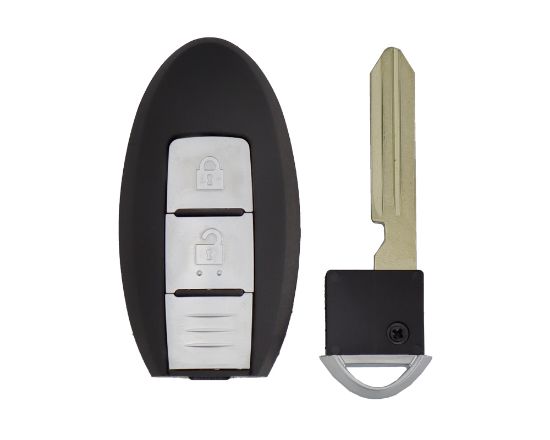New Aftermarket Nissan Smart Key Shell 2 Buttons Left Battery Type 