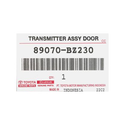 New Toyota Avanza 2016 Genuine / OEM Remote Key 2 Buttons 433MHz OEM Part Number: 89070-BZ230 , 89070BZ230 | Emirates Keys