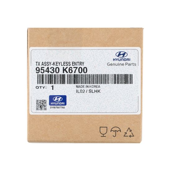 New Hyundai Grand I10 2024 Genuine / OEM Flip Remote 3 Buttons 433MHz OEM Part Number: 95430-K6700 , 95430K6700 | Emirates Keys