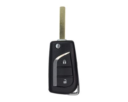 Toyota Corolla Flip Remote Key Shell 2 Buttons VA2 Blade - mk3.com