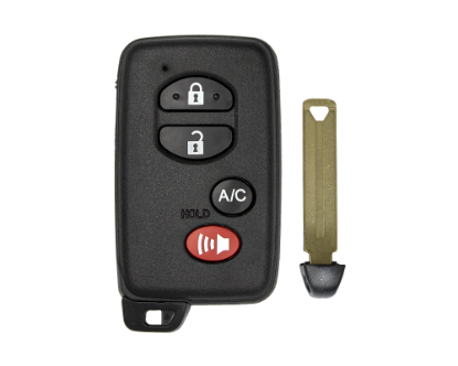 Toyota Black Smart Key shell 4 Buttons A/C-MK3.COM-And a lot of from Emirates Keys