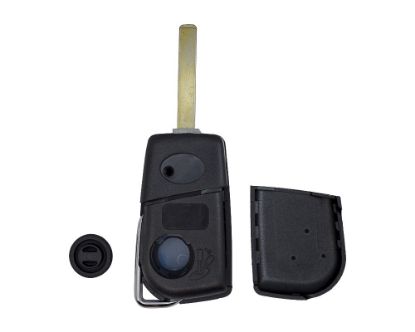 Picture of Toyota Corolla Flip Remote Key Shell 3 Buttons Small Battery Holder Type VA2 Blade