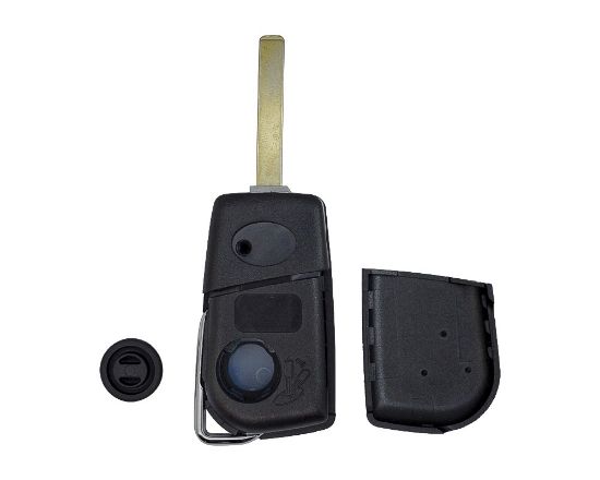 Picture of Toyota Corolla Flip Remote Key Shell 3 Buttons Small Battery Holder Type VA2 Blade