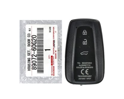 Toyota Land Cruiser Prado 2018-2019 Smart Remote Key Shell 3 Buttons