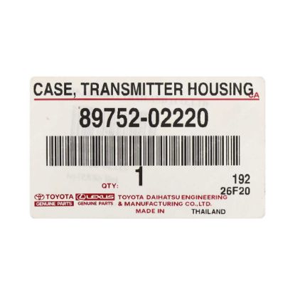 New Toyota Rav4 Genuine/OEM Remote Key Shell 3 Buttons OEM Part Number: 89752-02220 | Emirates Keys