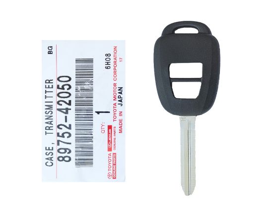 Brand New Toyota Yaris 2014 Genuine Remote Key Shell 2 Buttons Chip H 89752-42050 8975242050