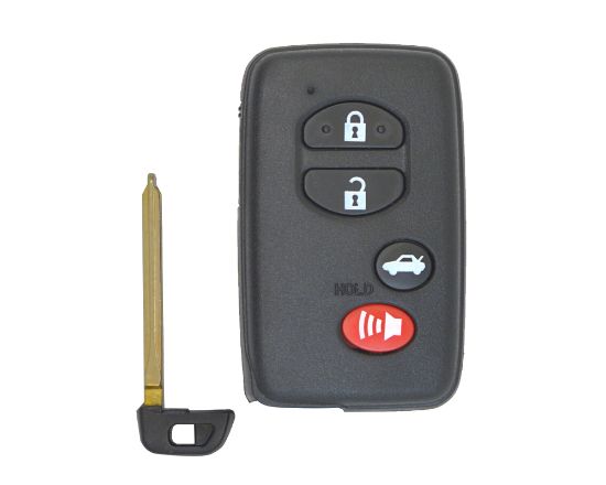 Toyota Smart Key Remote Shell 4 Button Black Sedan Type Small Trunck-mk3.com.remote cover