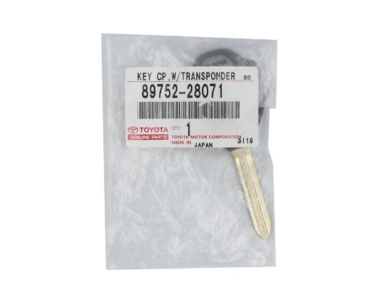 New Toyota Warda Genuine/OEM Remote Key Shell 4D 4 Buttons OEM Part Number: 89752-28071, 8975228071 | Emirates Keys