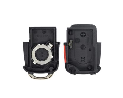 VW Flip Remote Key Shell 2+1 Button With Battery Holder - mk3.com