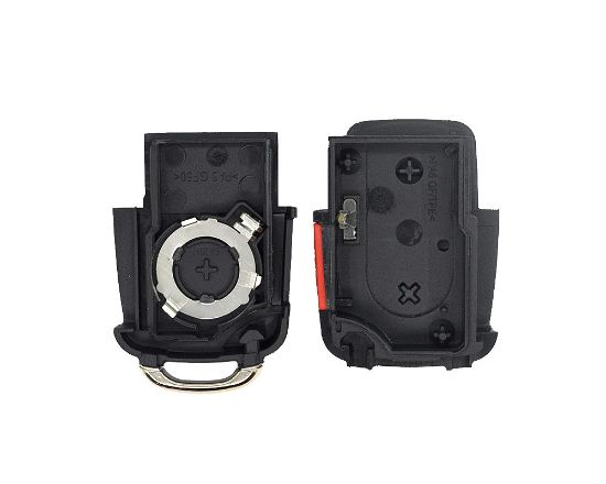 VW Flip Remote Key Shell 2+1 Button With Battery Holder - mk3.com