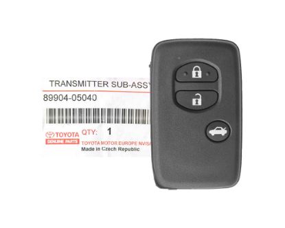 New Toyota Avensis 2012-2015 Genuine/OEM Smart Key Remote 3 Buttons 433MHz 89904-05040 8990405040 / FCCID: B75EA | Emirates Keys