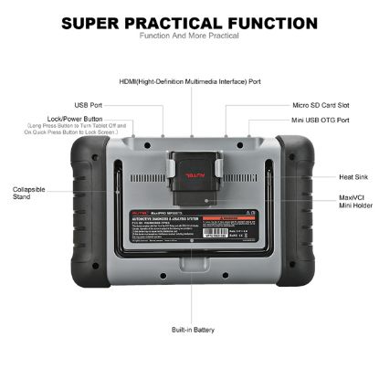 New Autel MaxiPRO MP808TS OBD2 Car Diagnostic Scan Tool TPMS/EPB/BMS/DPF/SAS/TPMS/IMMO Automotive Diagnostic Scanner | Emirates Keys