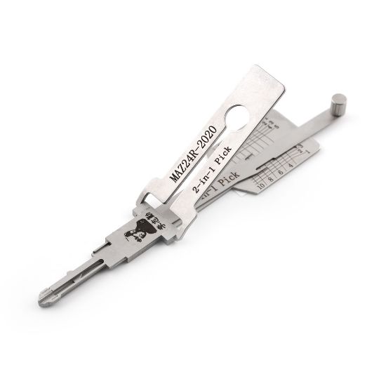 Original Lishi MAZ24R-2020-AG With Cut-out for Concealed Door Cover 2-in-1 Pick & Decoder for MAZDA Lishi Tool | Emirates Keys