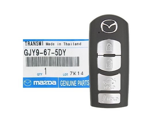 Mazda 3-6 2013-2018 Genuine/OEM Smart Key Remote 4 Buttons 315MHz GJY9-67-5DY / FCCID: WAZSKE13D01 | Emirates Keys