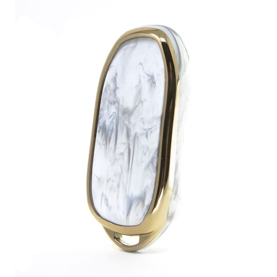 New Aftermarket Nano High Quality Marble Cover For Tesla Remote Key 0 Buttons White TSL-C12J | Emirates Keys