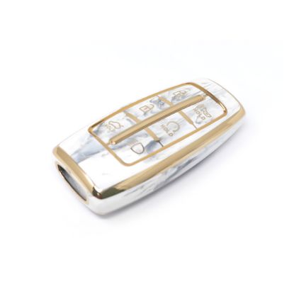 New Aftermarket Nano High Quality Marble Cover For Hyundai Remote Key 6 Buttons White Color HY-I12J6A | Emirates Keys