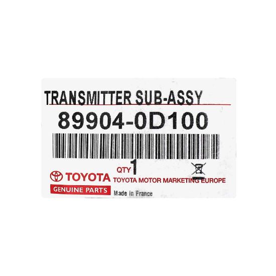 New Toyota Yaris 2014 Genuine/OEM Smart Remote Key 2 Buttons 433MHz Manufacturer Part Number: 89904-0D100 | Emirates Keys