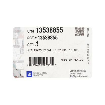 New Chevrolet Corvette 2020-2024 Genuine / OEM Smart Remote Key 5+1 Buttons 315MHz OEM Part Number: 13538855 / 13535127 / 13523804 / 13536986 | Emirates Keys