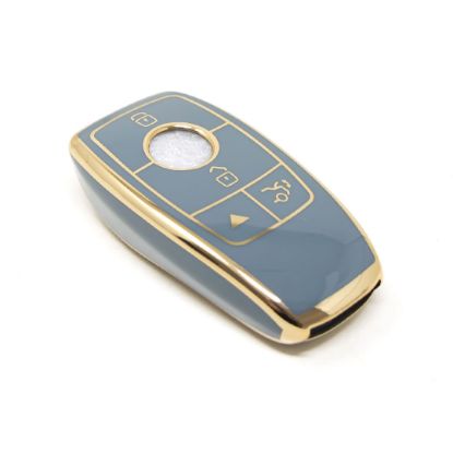 New Aftermarket Nano High Quality Cover For Mercedes E Series Remote Key 4 Buttons Gray Color Benz-B11J4 | Emirates Keys