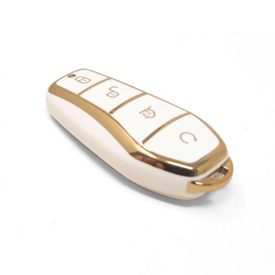 New Aftermarket Nano High Quality Cover For BYD Remote Key 4 Buttons White Color BYD-D11J | Emirates Keys