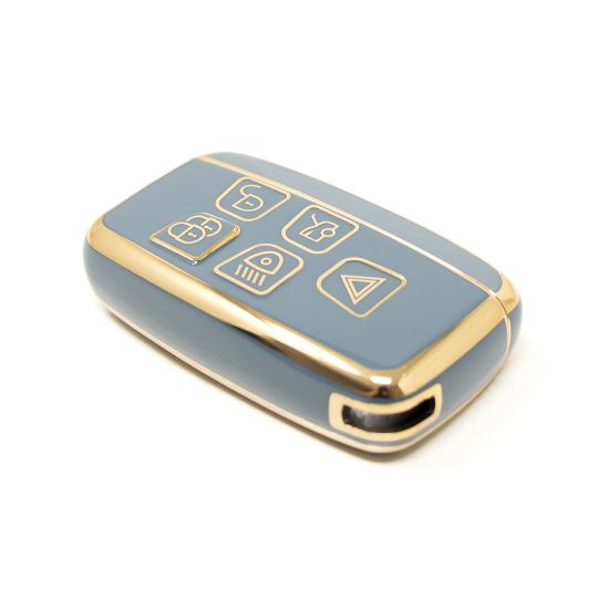 New Aftermarket Nano High Quality Cover For Range Rover Remote Key 5 Buttons Gray Color LC-A11J | Emirates Keys