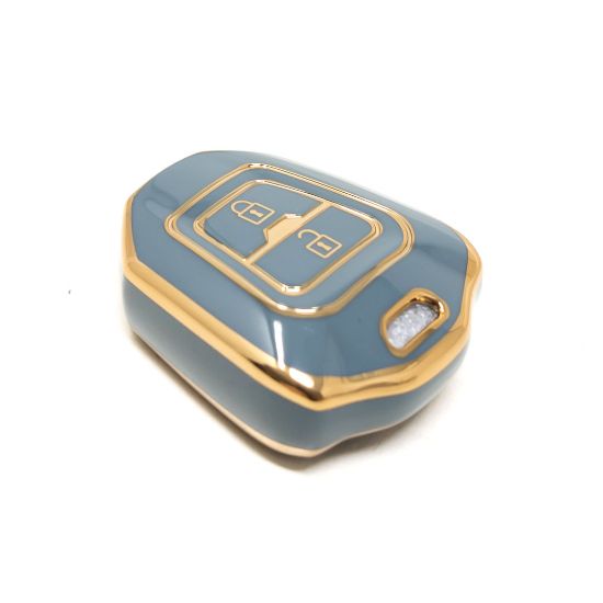 New Aftermarket Nano High Quality Cover For Isuzu Remote Key 2 Buttons Gray Color ISZ-C11J | Emirates Keys