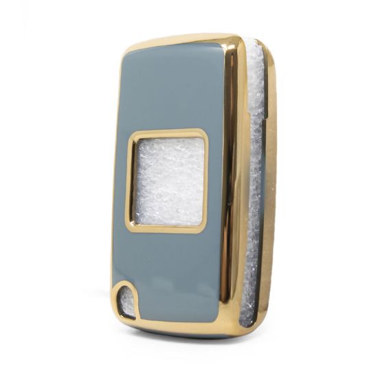 New Aftermarket Nano High Quality Cover For Peugeot Remote Key 2 Buttons Gray Color PG-D11J2 | Emirates Keys