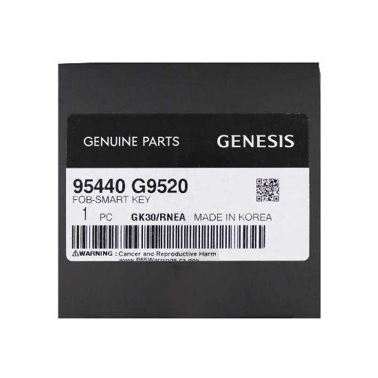 New Hyundai Genesis G70 2022 Genuine/OEM Smart Remote 4 Button Auto Start 433MHz Manufacturer Part Number: 95440-G9520 FCC ID: TQ8-FOB-4F37 | Emirates Keys