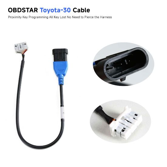 OBDSTAR Toyota-30 V2 Kit including CAN DIRECT Cable and Toyota-30 V2 Cable for 4A and 8A-BA All Key Lost | Emirates Keys