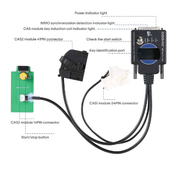 New GODIAG BMW CAS1 / CAS2 Mech-Key Test Platform Detect CAS & Key Synchronization Solder-free Matching CAS Data Read, Write and Program | Emirates Keys