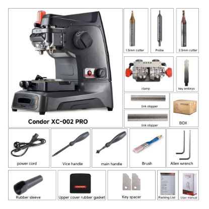 2024 New Original Xhorse CONDOR XC-002 XC002 Pro Manual Key Cutting Machine | Emirates Keys