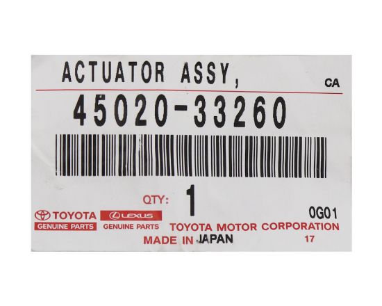 New Lexus ES 2019 Steering Lock 45020-33260