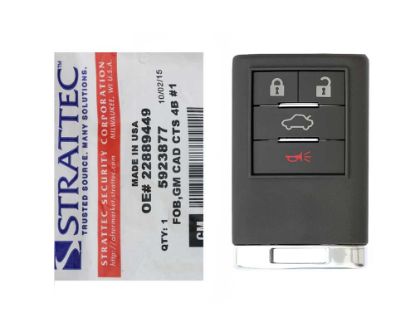 New Cadillac CTS 2008 2013 Strattec Remote Key 4 Button 315MHz Manufacturer Part Number: 5923877 | Emirates Keys