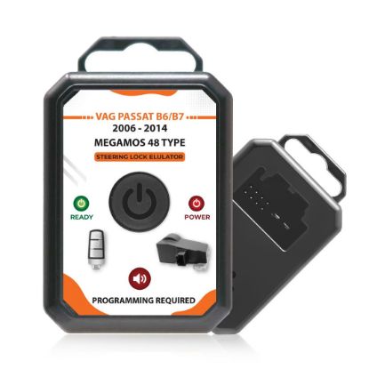 New Bundle Volkswagen Passat Emulator for B6 / B7  MEGAMOS 48 Type Steering Lock Emulator 4 Pcs + Connection Adapter | Emirates Keys